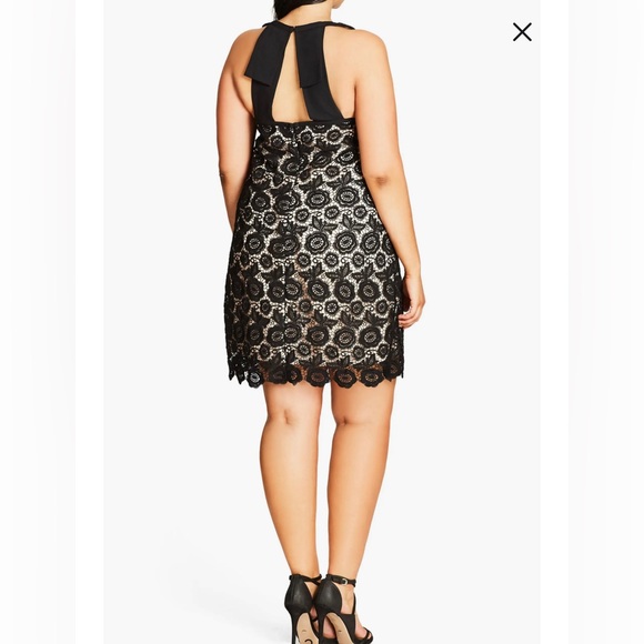 City Chic Woman’s Black Lace Dress - Picture 3 of 10
